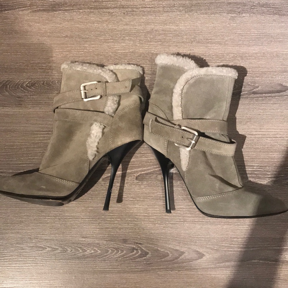 Giuseppe Zanotti suede and shearling booties